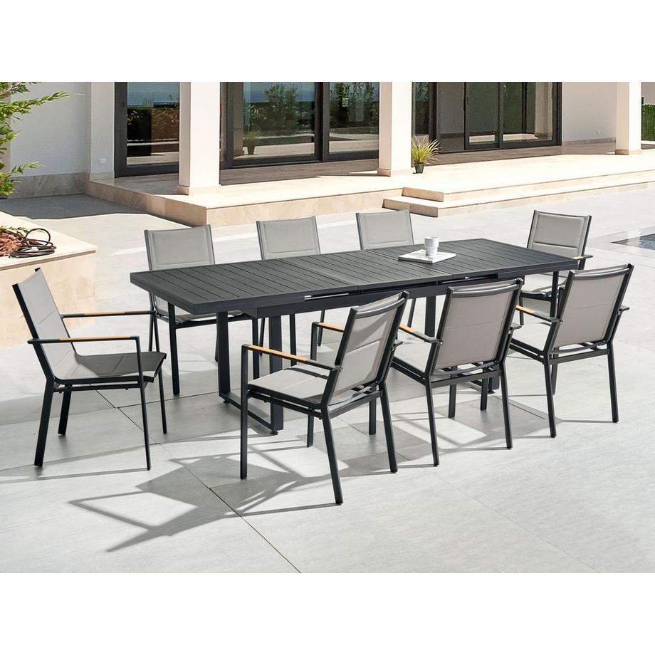 Beliani Set da pranzo per 8 persone en Alluminio  VALCANETTO/BUSSETO  