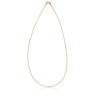 MUAU Schmuck  Collier Omega Glied Rotgold 750, 1mm, 50cm 