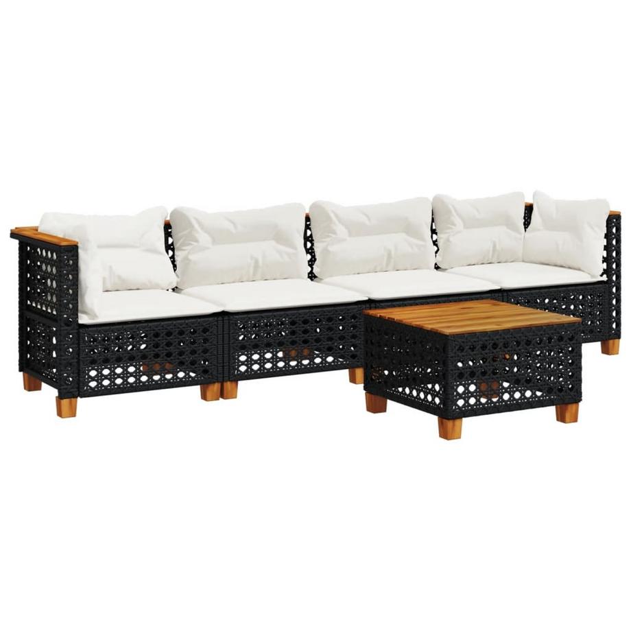 Ensemble de canapés de jardin rotin synthétique