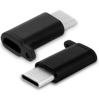 Avizar  Adaptateur Type C vers Micro USB Noir 