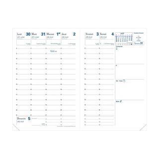 QUO-VADIS Agendas année scolaire - UNIVERSITAIRE - Semainier - 10x15cm - Club - Année 2024-2025  