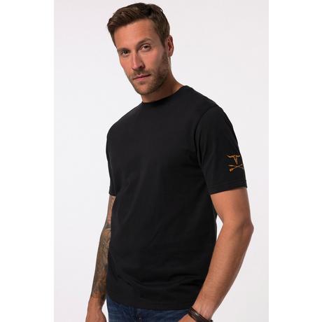 JP1880 Halbarm T-Shirt mit Ärmelprint  