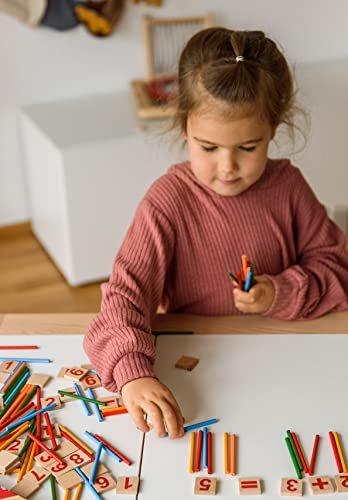 Activity-board  Mathe Spielzeug Holz Metallkasten für die Lagerung Zahlen lernen Taschenrechner 