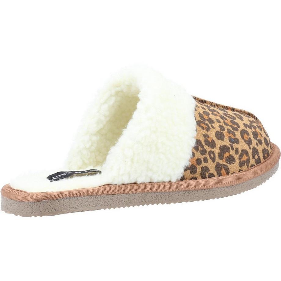 Hush Puppies Arianna Pantofole in Pelle Scamosciata Stampa Leopardata  