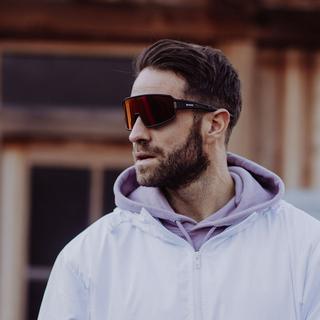 YEAZ  SUNWAVE Sport-Sonnenbrille Black/Red 