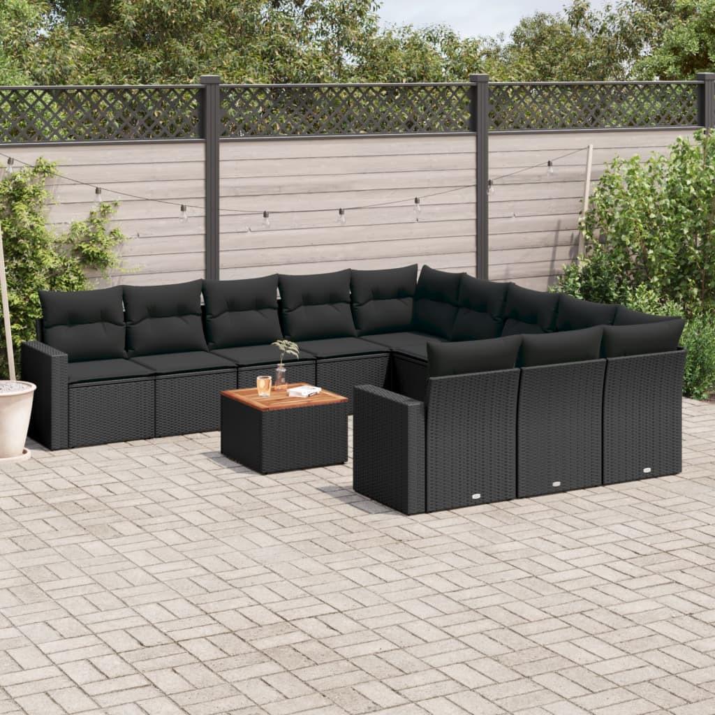 VidaXL set divano da giardino Polirattan  