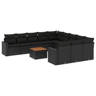 VidaXL set divano da giardino Polirattan  