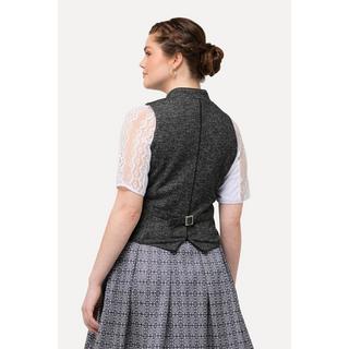 Ulla Popken  Corsetto in tradizionale stile Tracht con collo alto e bottoni decorativi 