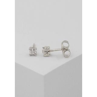 MUAU Schmuck  Solitär Ohrstecker 4-Griff-Fassung Weissgold 750 Brillanten 0.34ct. 5mm 