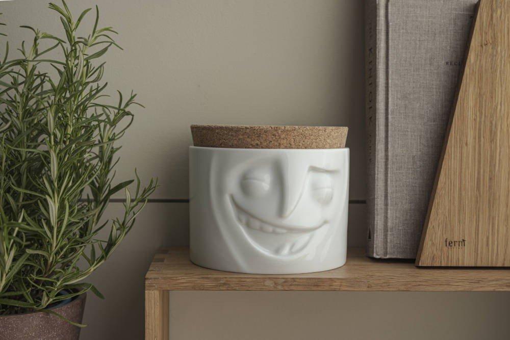 58products Fiftyeight Products Boîte à provisions 3D en porcelaine, 900 ml  