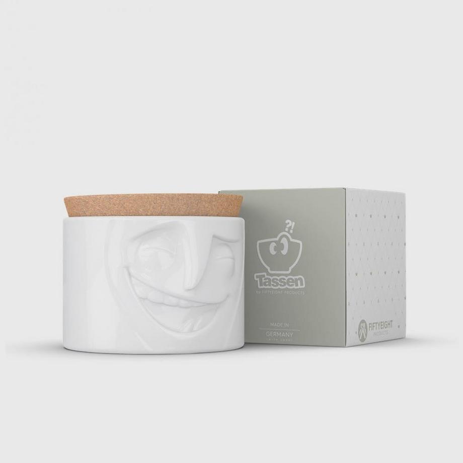 58products Fiftyeight Products 3D Vorratsdose aus Porzellan, 900 ml  