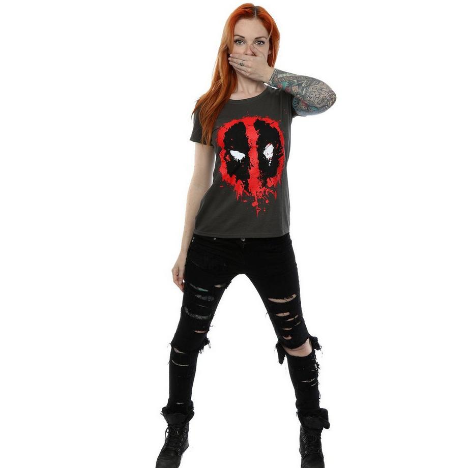 Deadpool Splatter Logo T-Shirt  