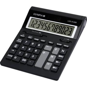 LCD 612 SD Calcolatrice da tavolo Nero Display (cifre): 12 a batteria (L x A x P) 212 x 42 x 162 mm