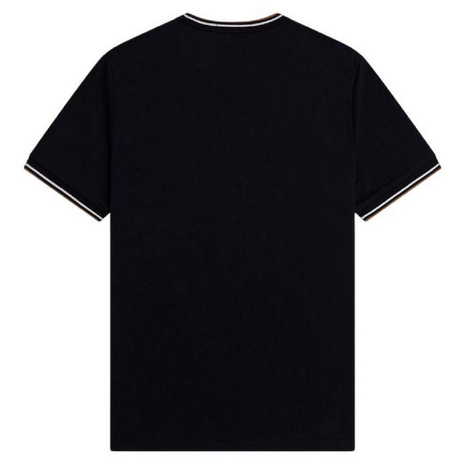 FRED PERRY T-Shirt mit Kontrastbordüren  