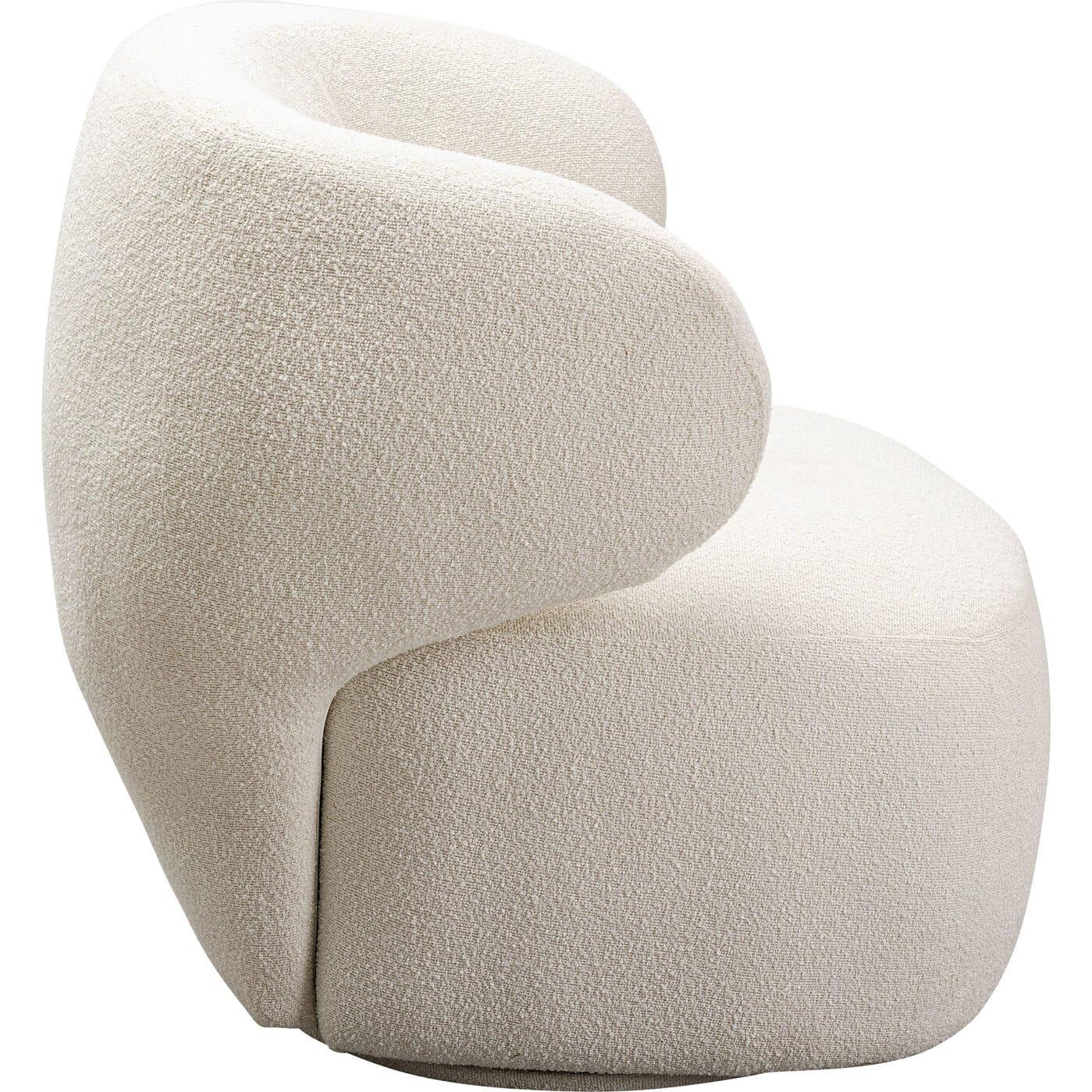 KARE Design Poltrona girevole Elite crema  