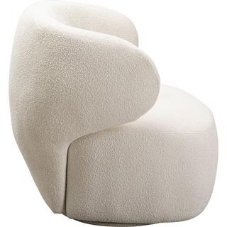 KARE Design Poltrona girevole Elite crema  