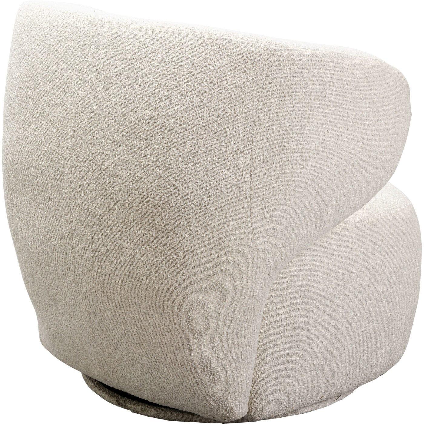 KARE Design Poltrona girevole Elite crema  