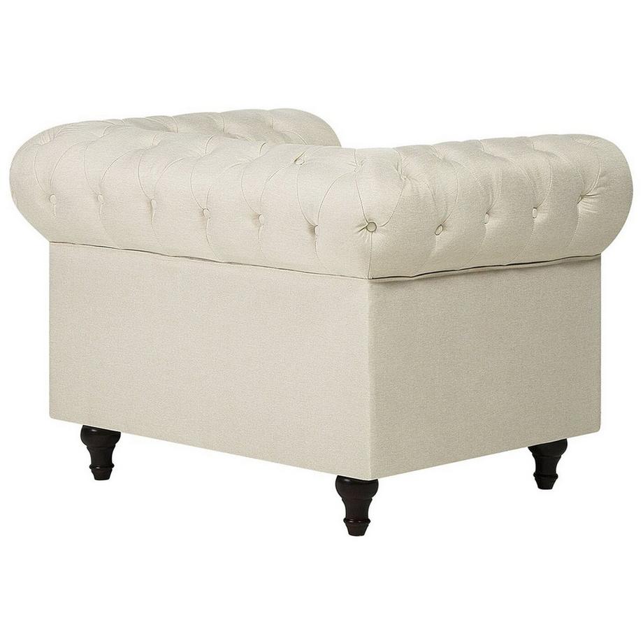 Beliani Sessel aus Stoff  CHESTERFIELD  
