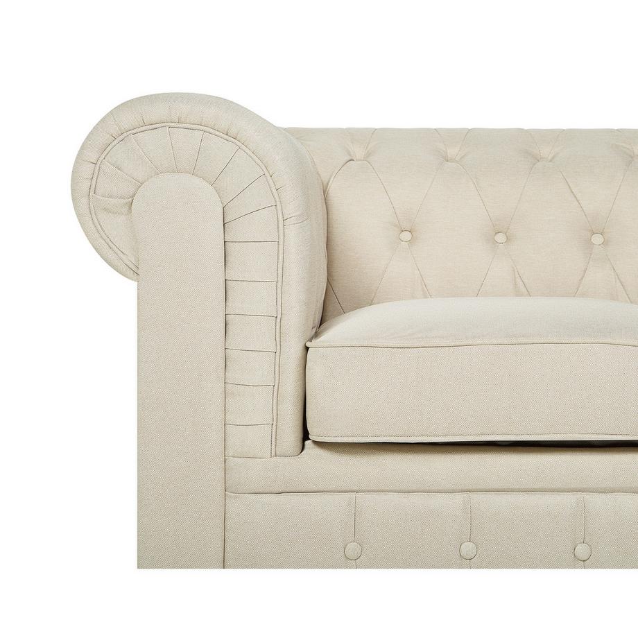 Beliani Sessel aus Stoff  CHESTERFIELD  