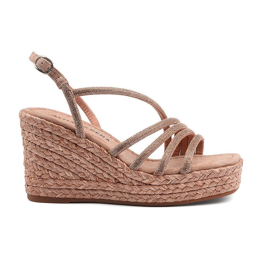 Alma En Pena Sandali con zeppa e chiusura a fibbia  