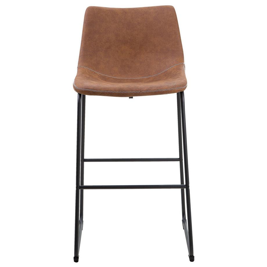 Beliani Set di 2 sedie alte en Tessuto Retrò FRANKS  