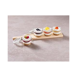 Paderno Servierplatte mit Schüsselchen Holz  