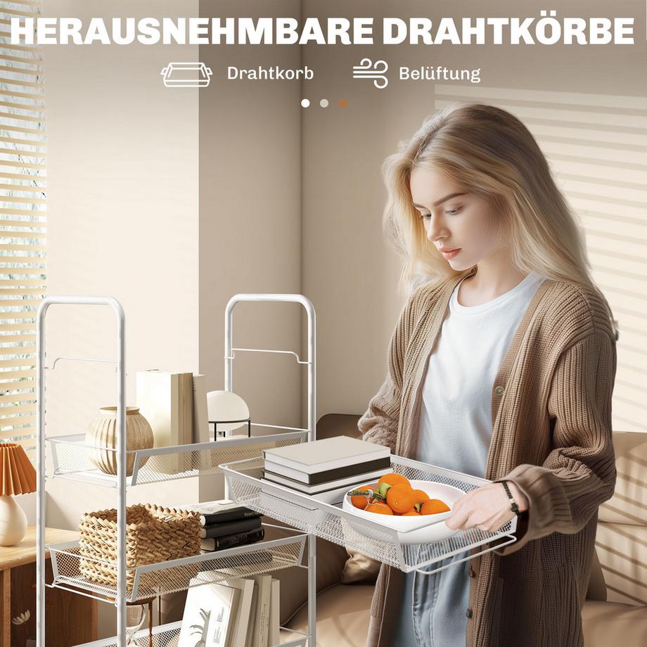 HOMCOM chariot de service  