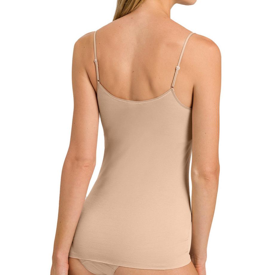 HANRO Cotton Seamless Top à Bretelles Spaghetti  