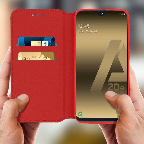 Avizar  Custodia Flip Galaxy A20e Rosso 