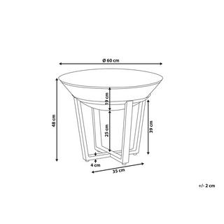 Beliani Braséro de jardin en Acier KEDUNG  