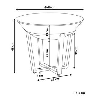 Beliani Braséro de jardin en Acier KEDUNG  