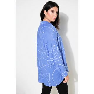 Studio Untold  Camicia dal taglio oversize in mussola con stampa e maniche lunghe 