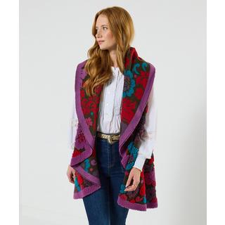 Joe Browns Auffällige Weste mit Blumenmuster  