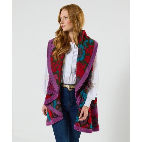 Joe Browns Auffällige Weste mit Blumenmuster  