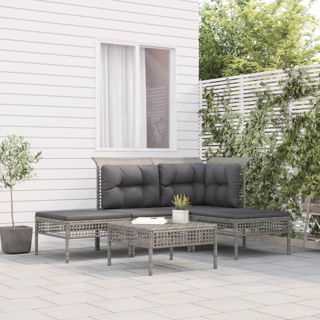 VidaXL set salotto da giardino Polirattan  