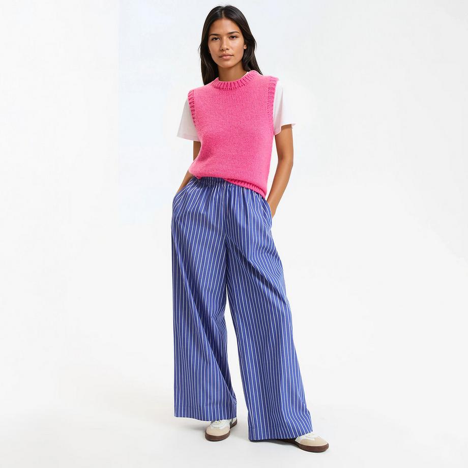 La Redoute Collections  Weite gestreifte Hose mit Dehnbund 