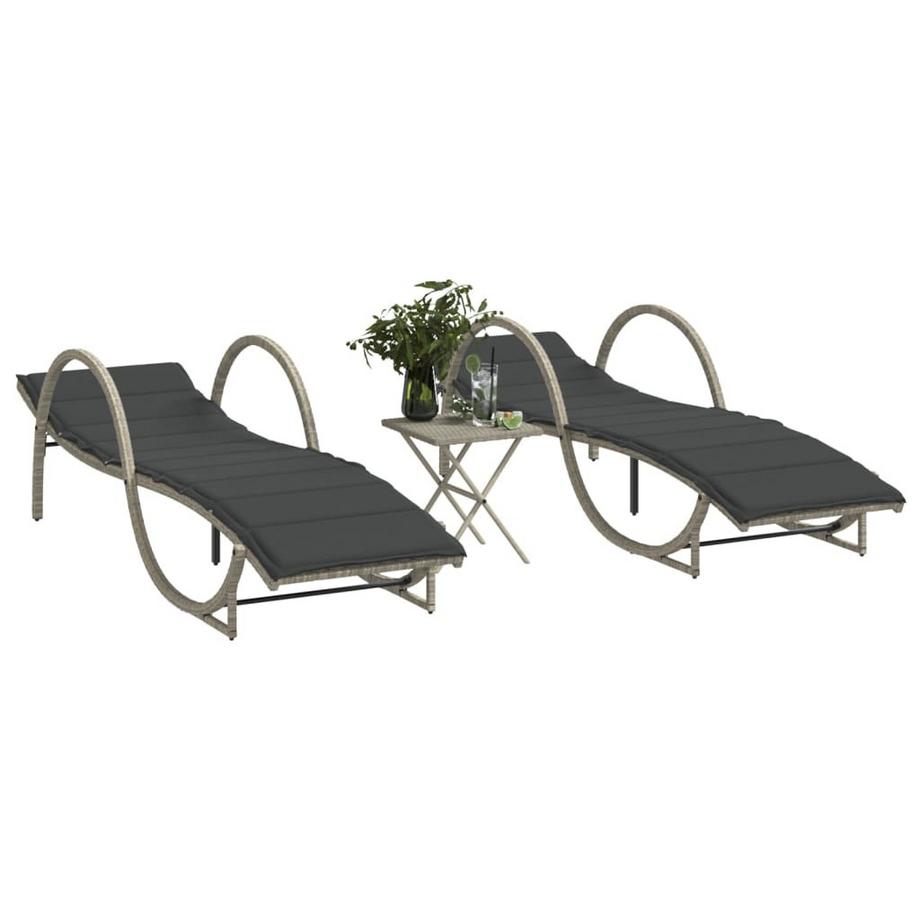 VidaXL lettino Polirattan  