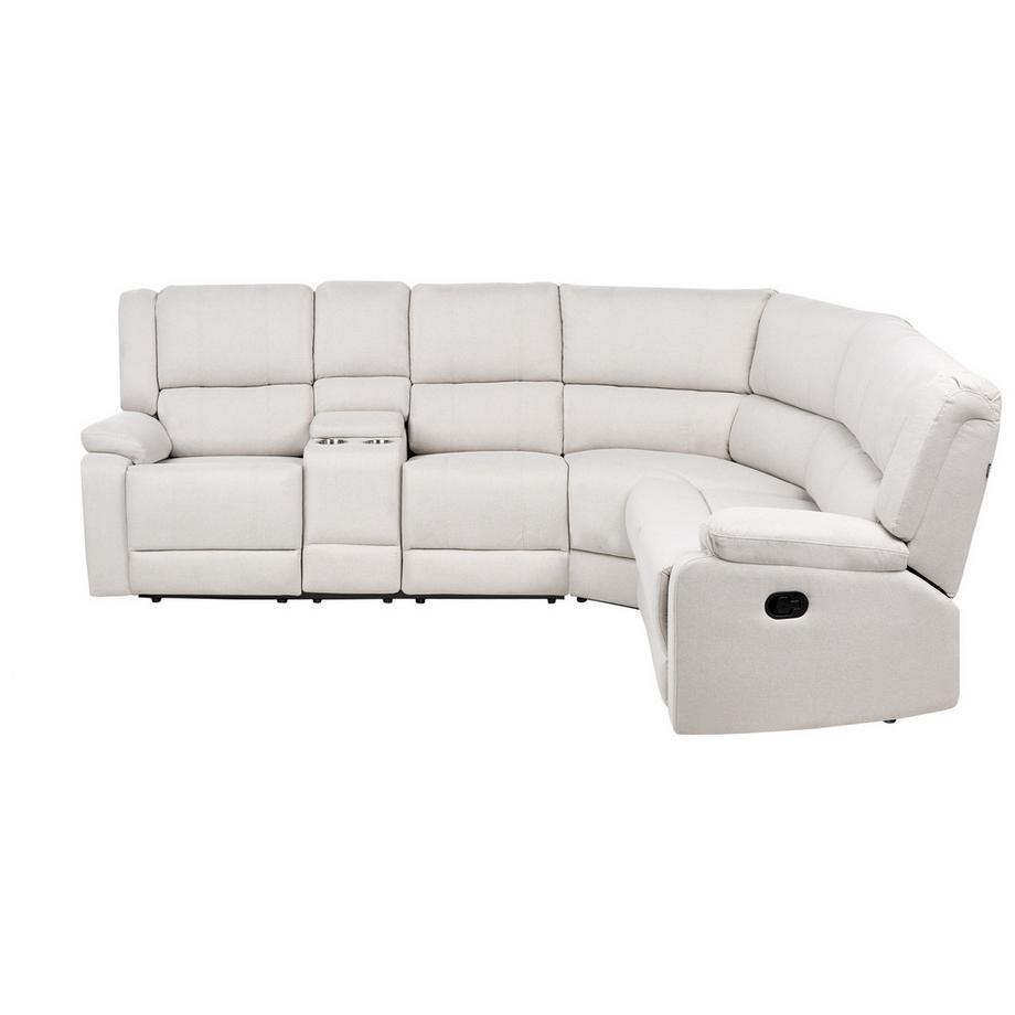 Beliani Ecksofa aus Stoff  ROKKE  