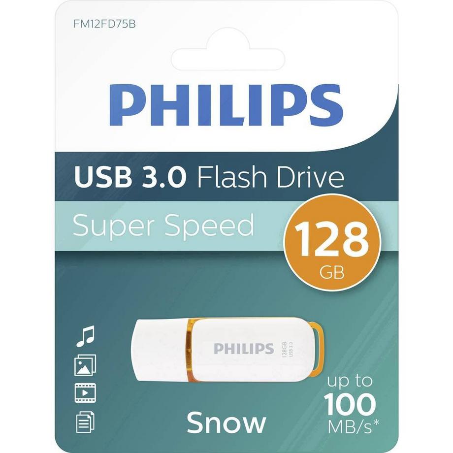 PHILIPS  USB 3.0 Flash-Laufwerke  Snow Edition 128 GB Orange 