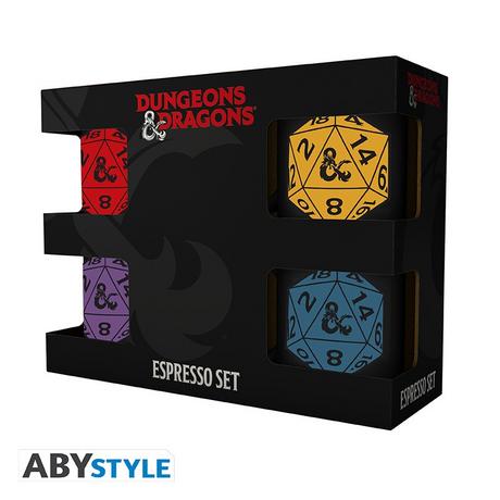 GB Eye Dungeons and Dragons Gift Set Tazze 4PZ: D20  