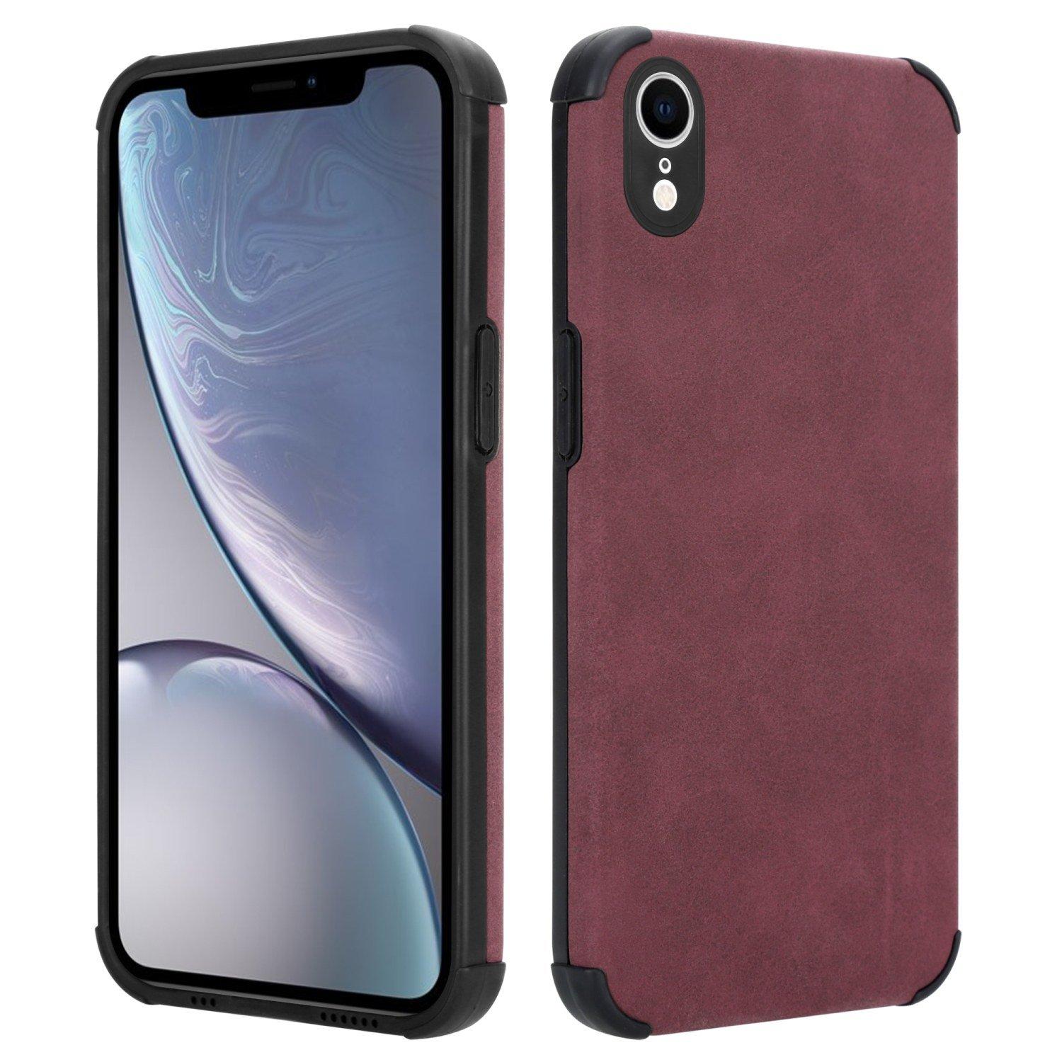 Cadorabo  Hülle für Apple iPhone XR mit Kunst-Wildleder Rückseite 