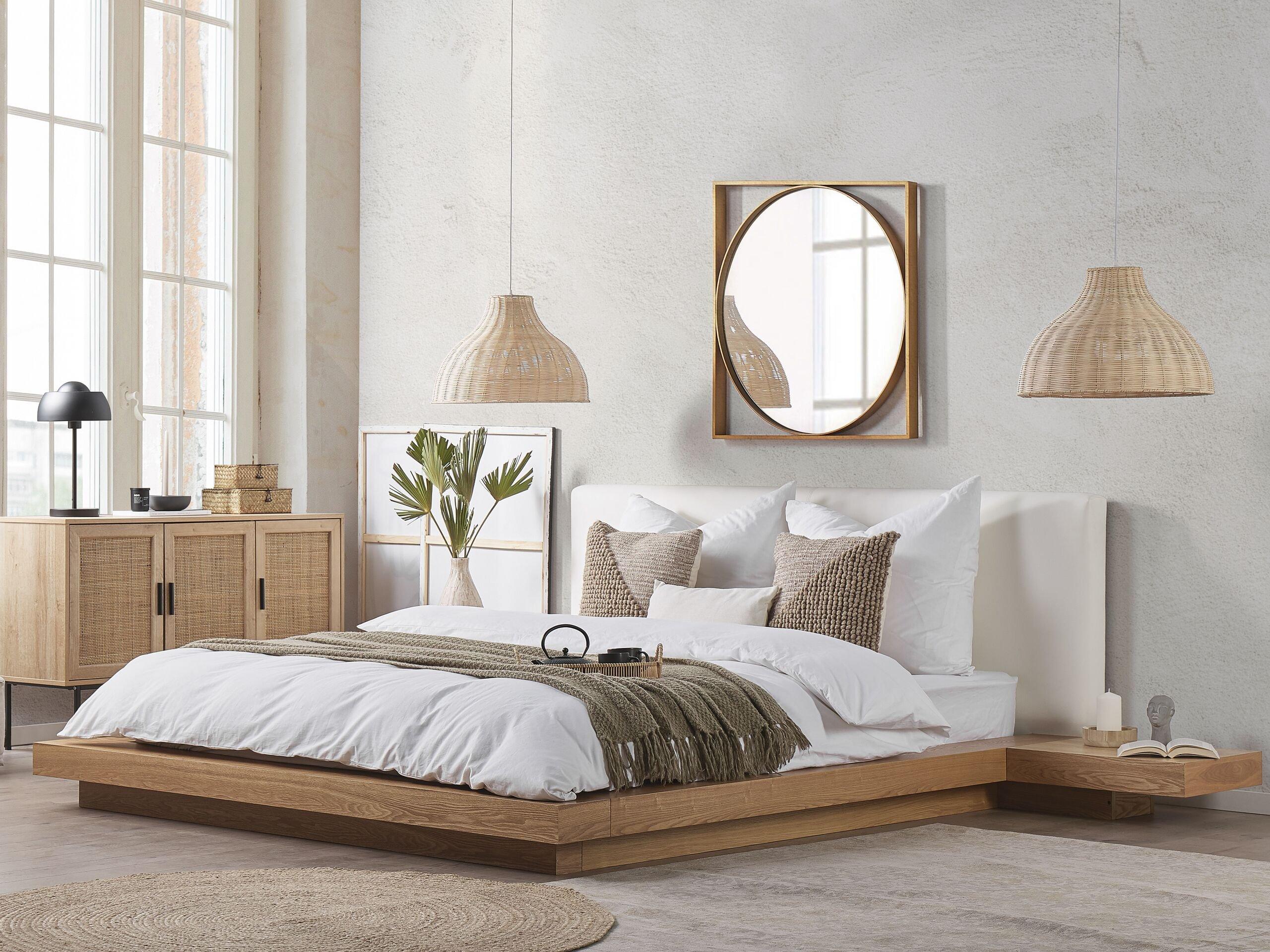 Beliani Bett mit Lattenrost aus MDF-Platte Modern ZEN  