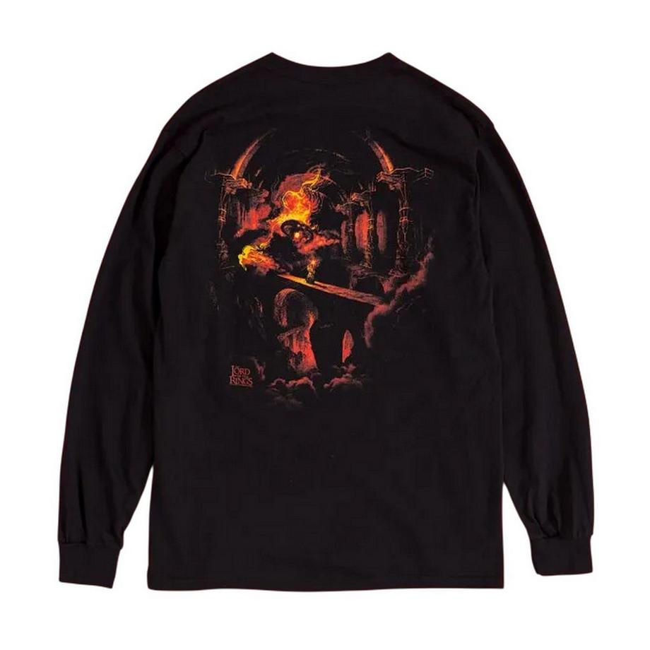 Lord Of The Rings Langärmeliges T-Shirt mit Balrog-Druck auf der Rückseite  