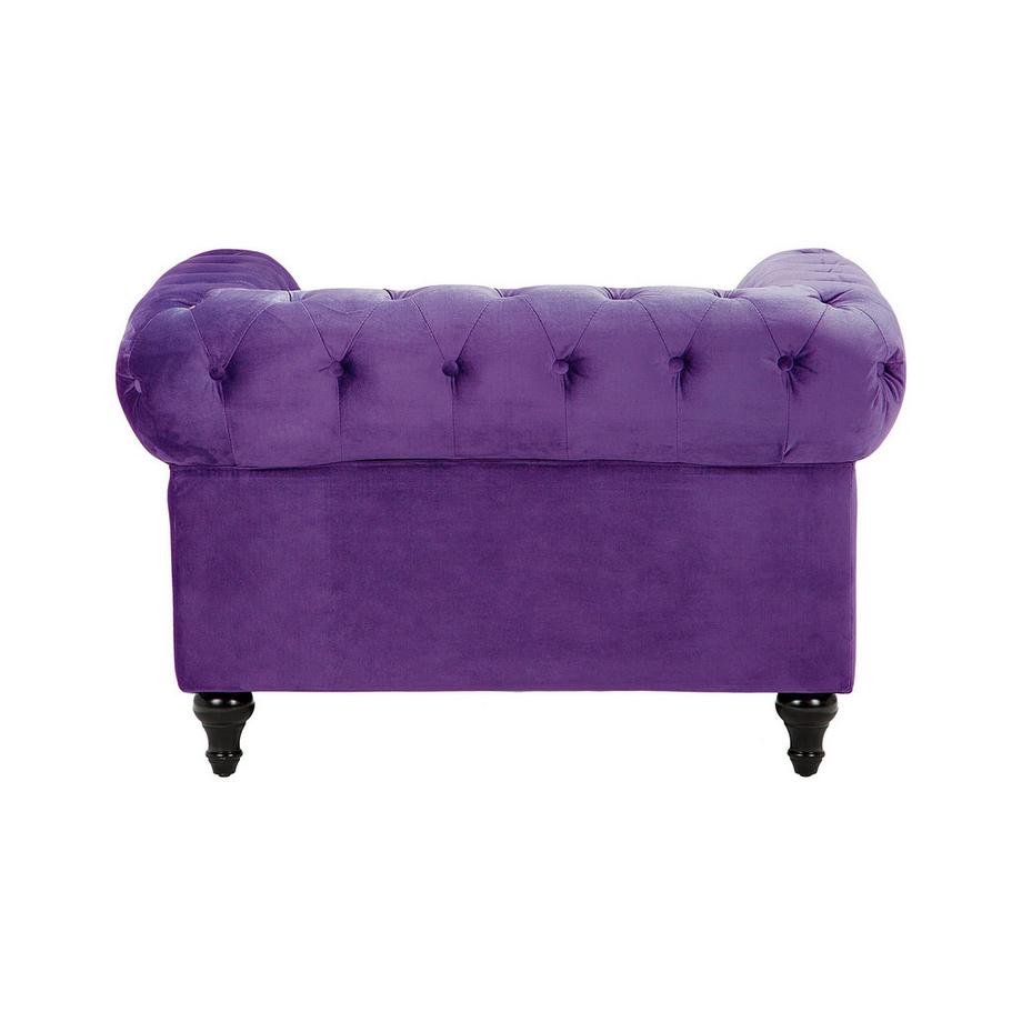 Beliani Sessel aus Samtstoff Glamourös CHESTERFIELD  