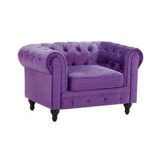 Beliani Poltrona en Velluto Glamour CHESTERFIELD  