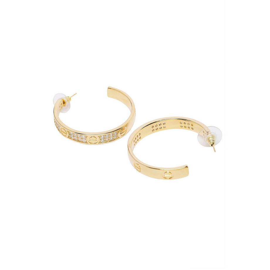 AVANT-GARDE PARIS  Boucles d'oreilles cercles scintillantes intemporelles 