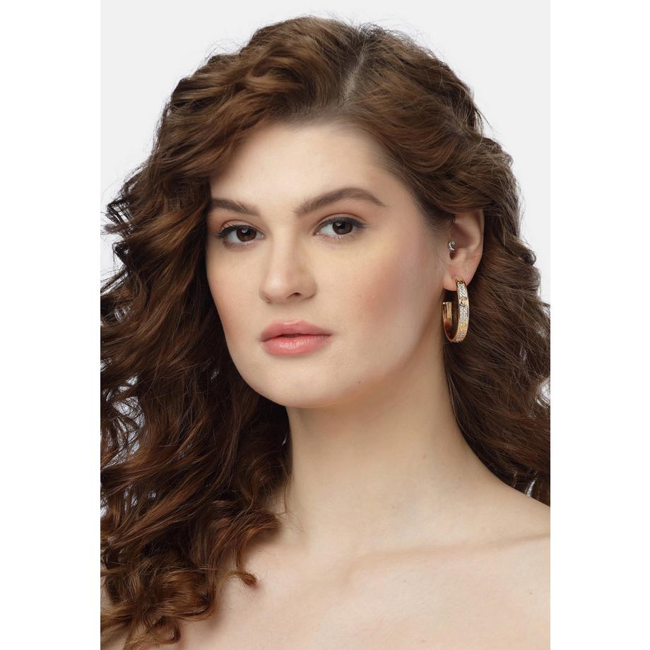 AVANT-GARDE PARIS  Boucles d'oreilles cercles scintillantes intemporelles 