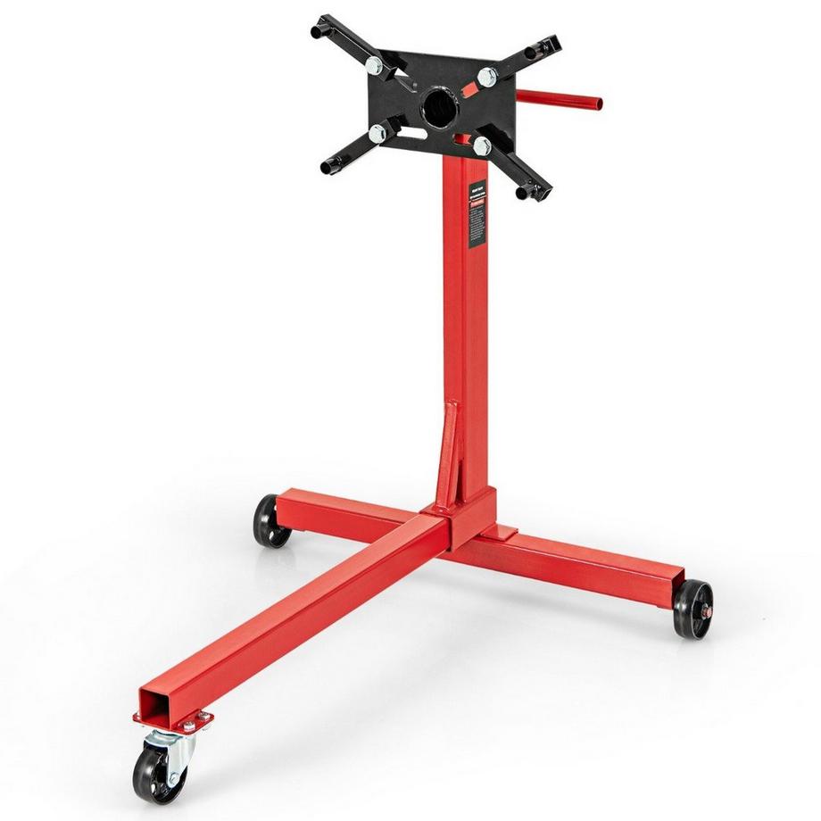 Northix  Motorständer 340 kg Motorheber 360° drehbar mit 4 verstellbaren Armen Motorhalter für Garagen 