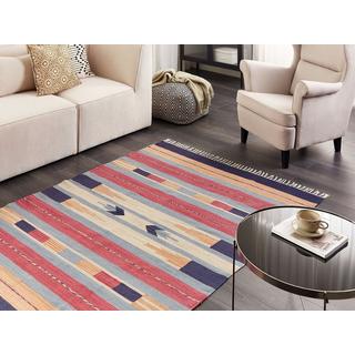 Beliani Tapis en Coton Traditionnel GANDZAK  