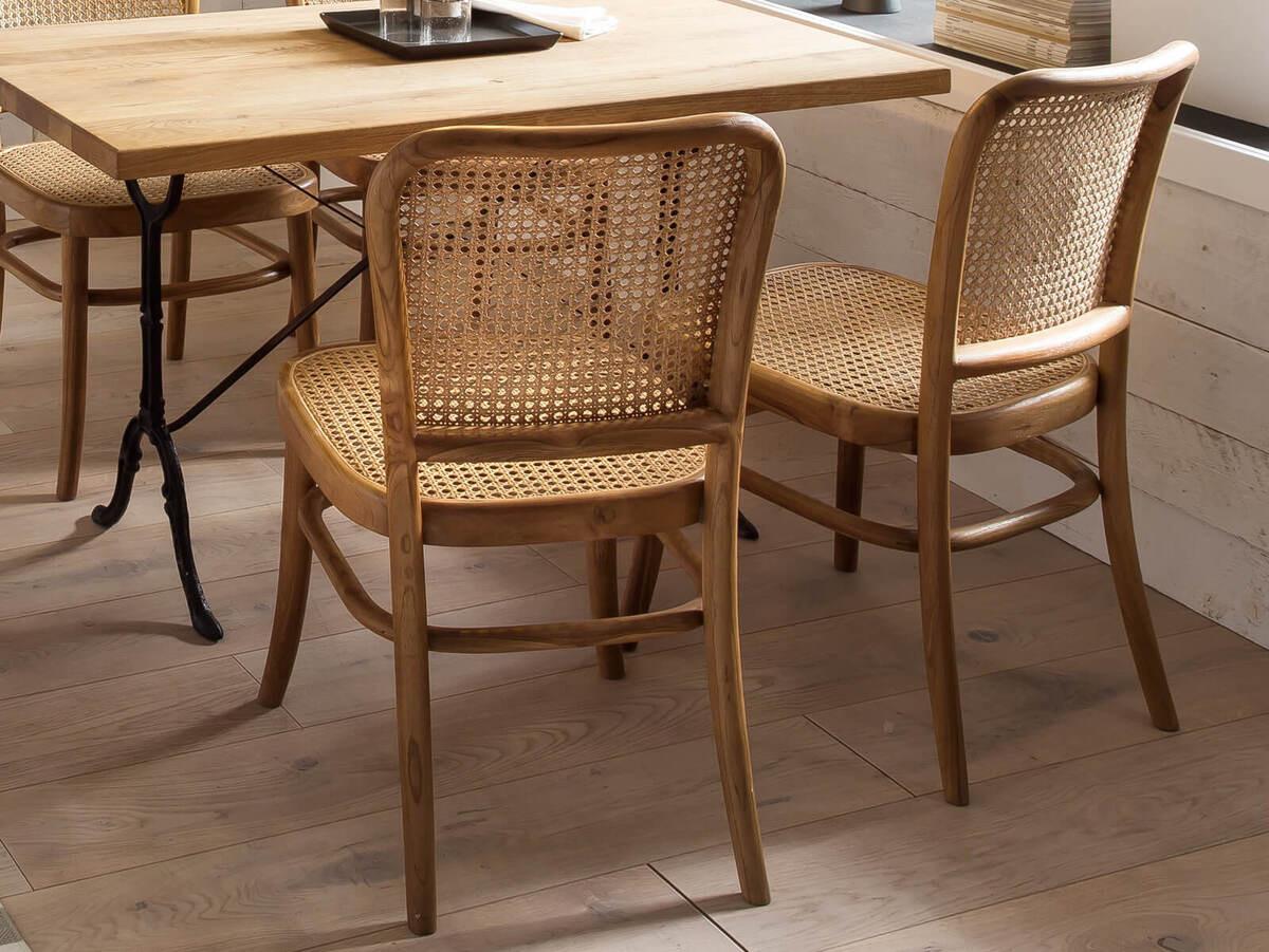 mutoni Stuhl Rattan Teak natur  